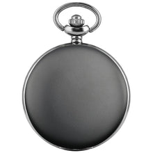 Load image into Gallery viewer, Luxury Smooth Silver Pendant Pocket FOB Watch Modern Arabic Number Analog Clock Men and Women Fashion Necklace Chain Unisex Gift